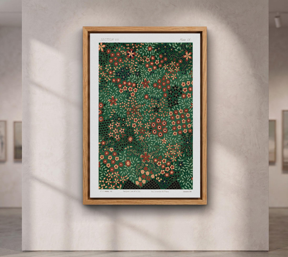 Japanese floral pattern from section VII plate IX. by G.A. Audsley