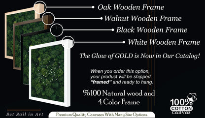 White Birds Over Emerald Forest Canvas