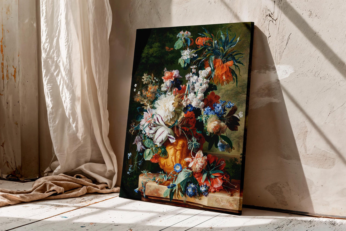 Bouquet of Flowers in an Urn (1724) by Jan van Huysum