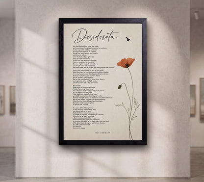 Desiderata Poem Print, Max Ehrmann