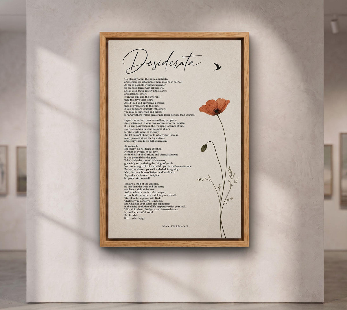 Desiderata Poem Print, Max Ehrmann