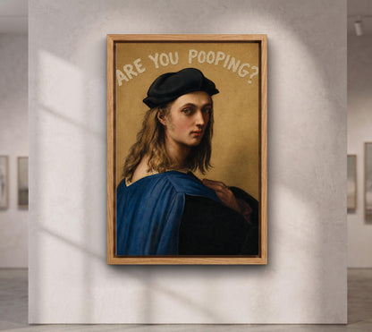 Raphael Self-Portrait Are You Pooping?