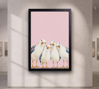 Funny Seagull Wall Art