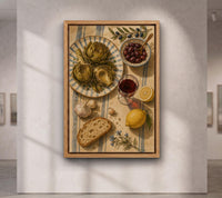 Mediterranean Kitchen Wall Art, Artichoke Still