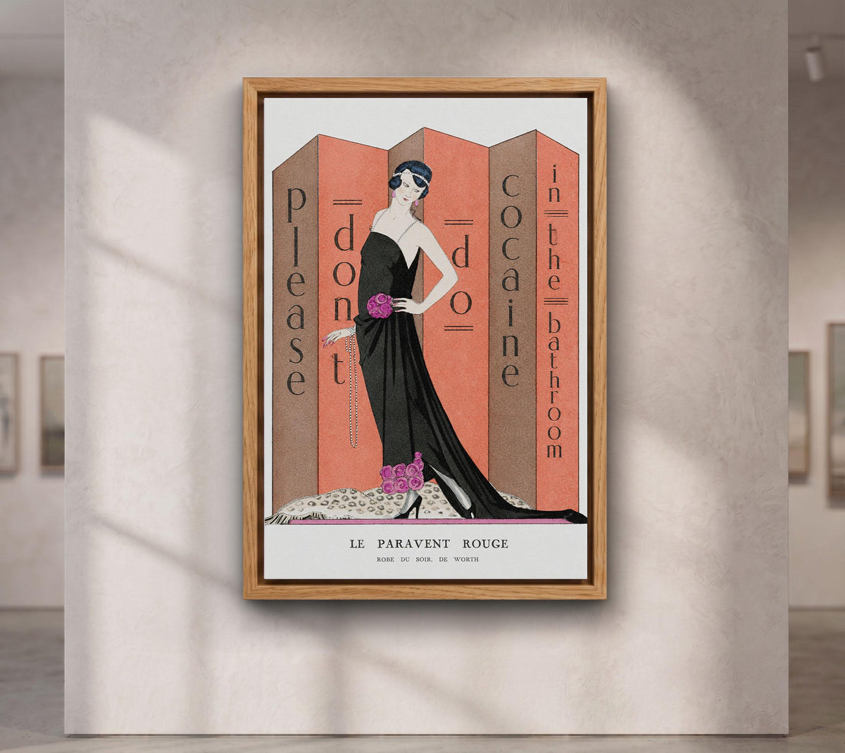Please Don’t Do Coke Poster,George Barbier , Funny Bathroom Wall Art