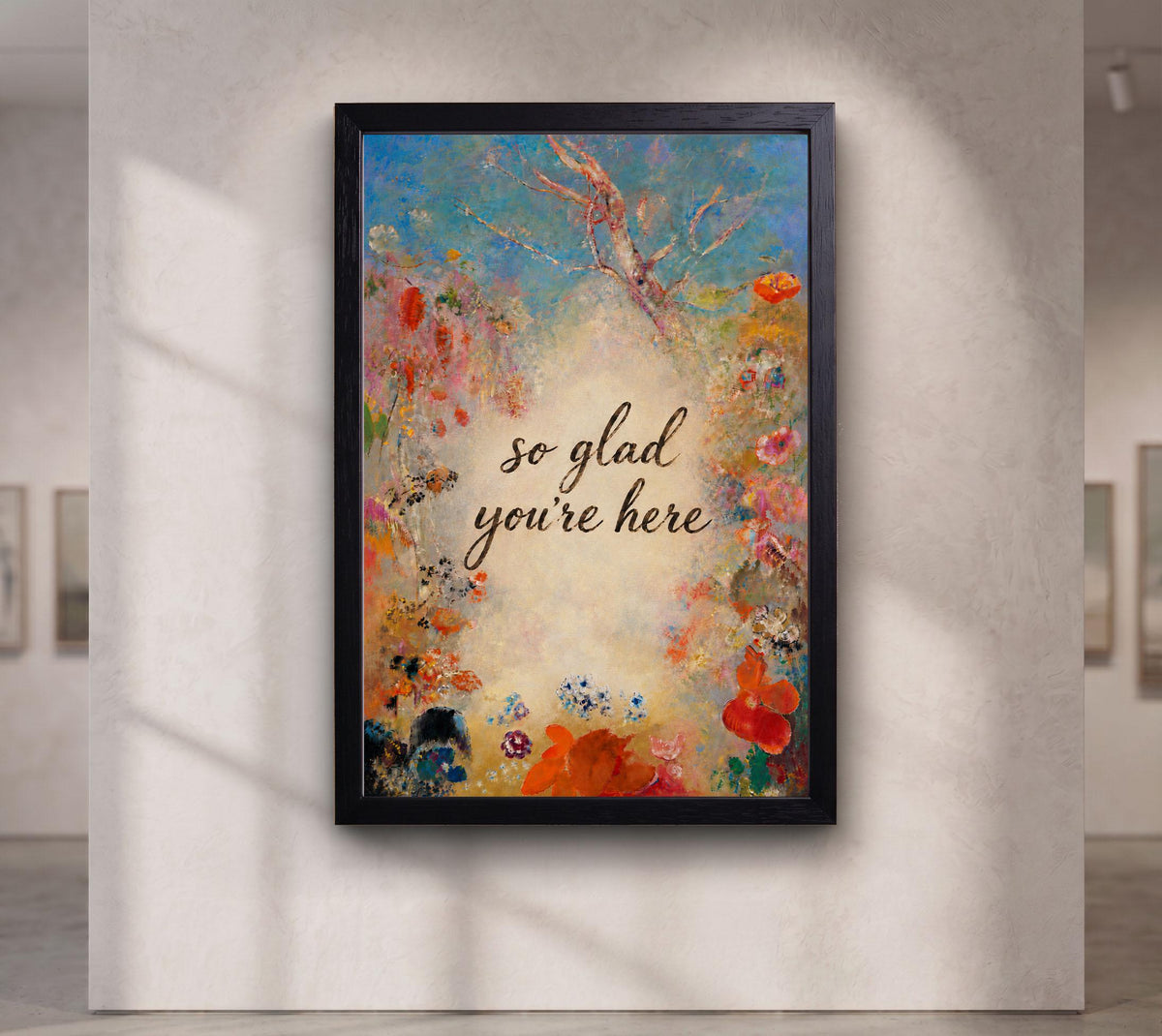 So Glad You're Here canvas wall art
