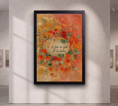 It Feels So Good to Be Home canvas wall art