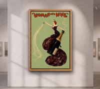 Woman and Wine by Dudley Hardy canvas wall art