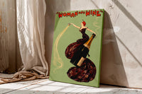 Woman and Wine by Dudley Hardy canvas wall art