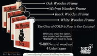 Black Cat Coffee Wall Art, No Means No Poster, Coffee Corner Kitchen Print,Funny Bar Cafe Decor