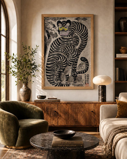 Talismanic Tiger canvas wall art