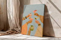 Cocktail Party Wall Art, Colorful Cheers Print, Girls Night Bar Decor