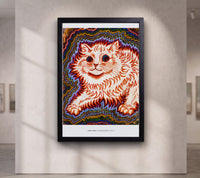 Kaleidoscope Cat by Louis Wain canvas wall art