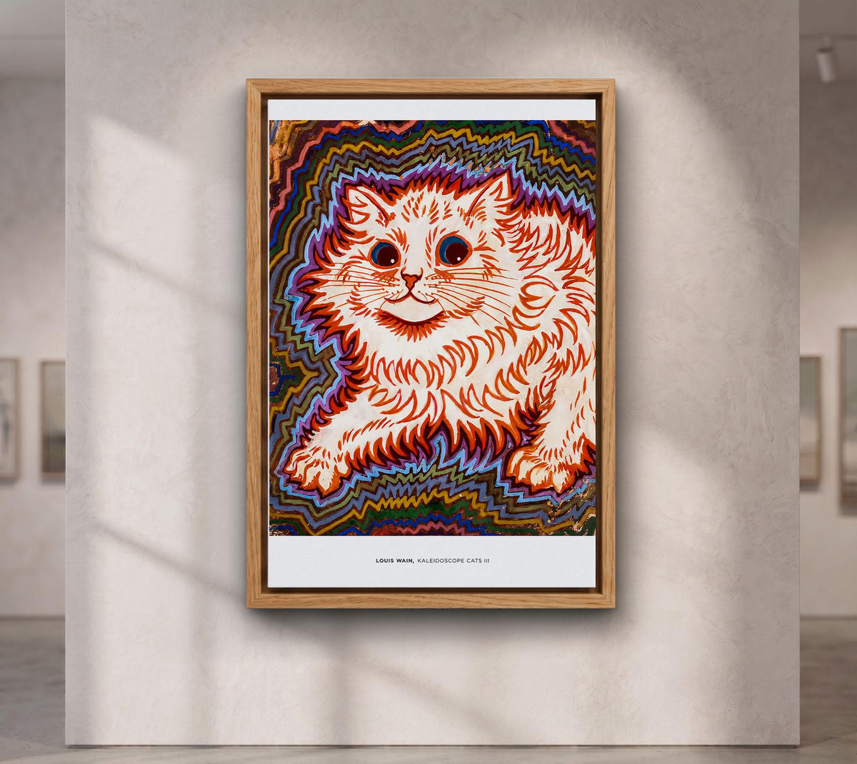 Kaleidoscope Cat by Louis Wain canvas wall art