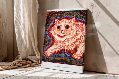 Kaleidoscope Cat by Louis Wain canvas wall art