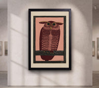 Horned Owl, Pink by Samuel Jessurun de Mesquita canvas wall art