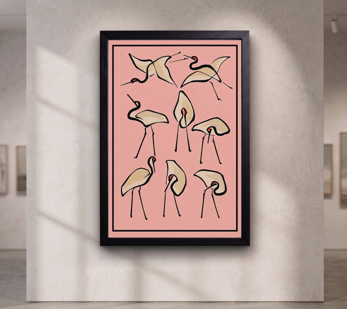 Japanese Bird Wall Art, Katsushika Hokusai Crane Art Print, Japanese Bird Wall Art,Asian Nature Poster