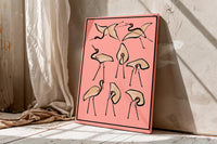 Japanese Bird Wall Art, Katsushika Hokusai Crane Art Print, Japanese Bird Wall Art,Asian Nature Poster
