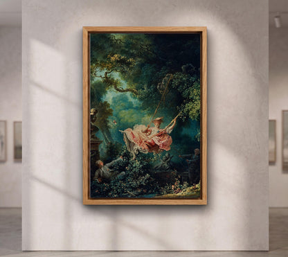 The Swing by Jean-Honoré Fragonard canvas wall art