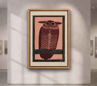 Horned Owl, Pink by Samuel Jessurun de Mesquita canvas wall art