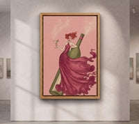 Pink Martini Girl canvas wall art