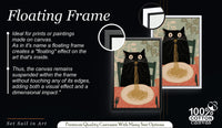 Funny Black Cat Eating Spaghetti Wall Art, Whimsical Kitchen Canvas Print, Funny Kitchen Decor, Pasta Prints