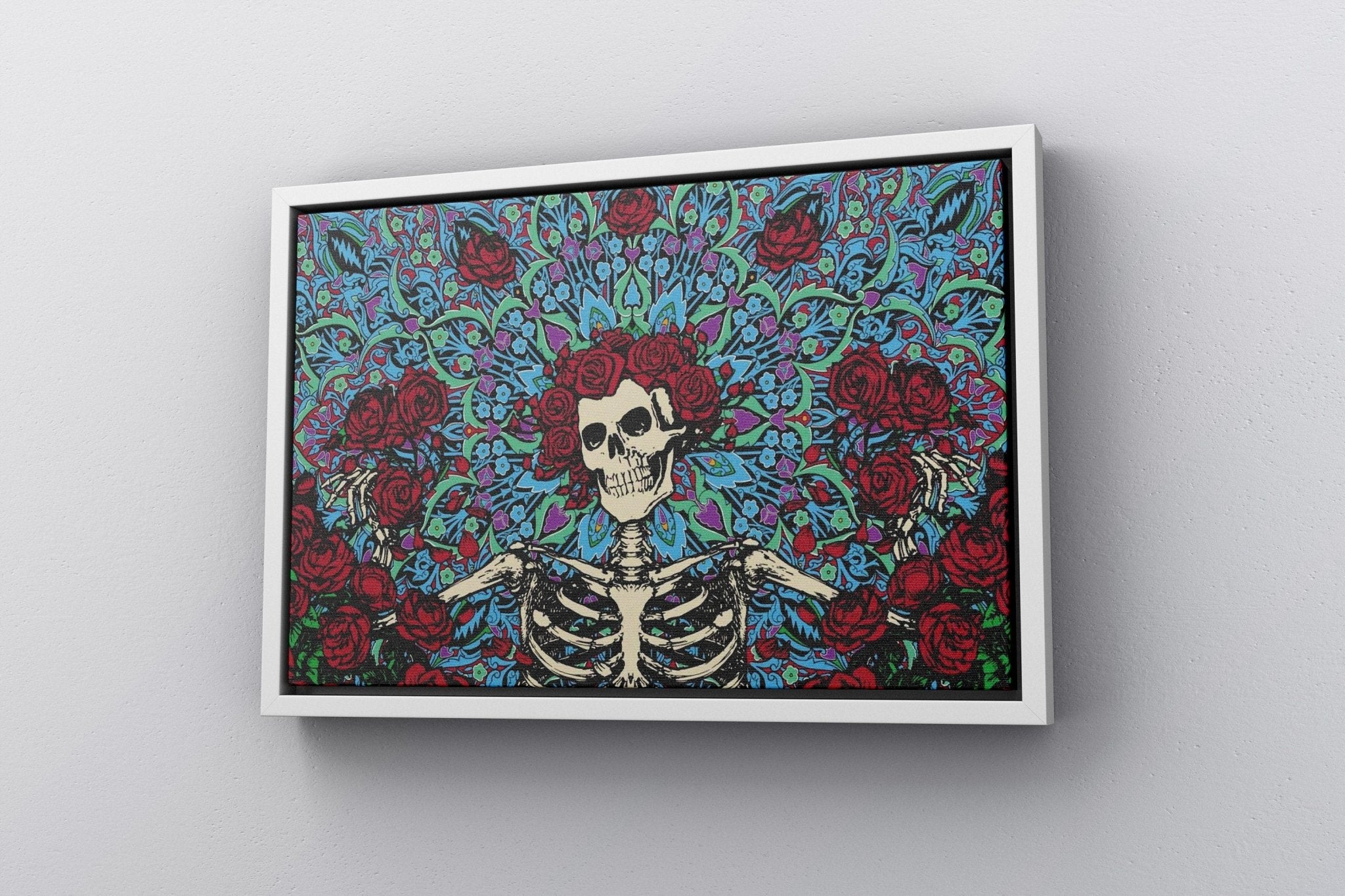 Illustrasyon Skeleton Canvas Wall Art - Canvasworkshop