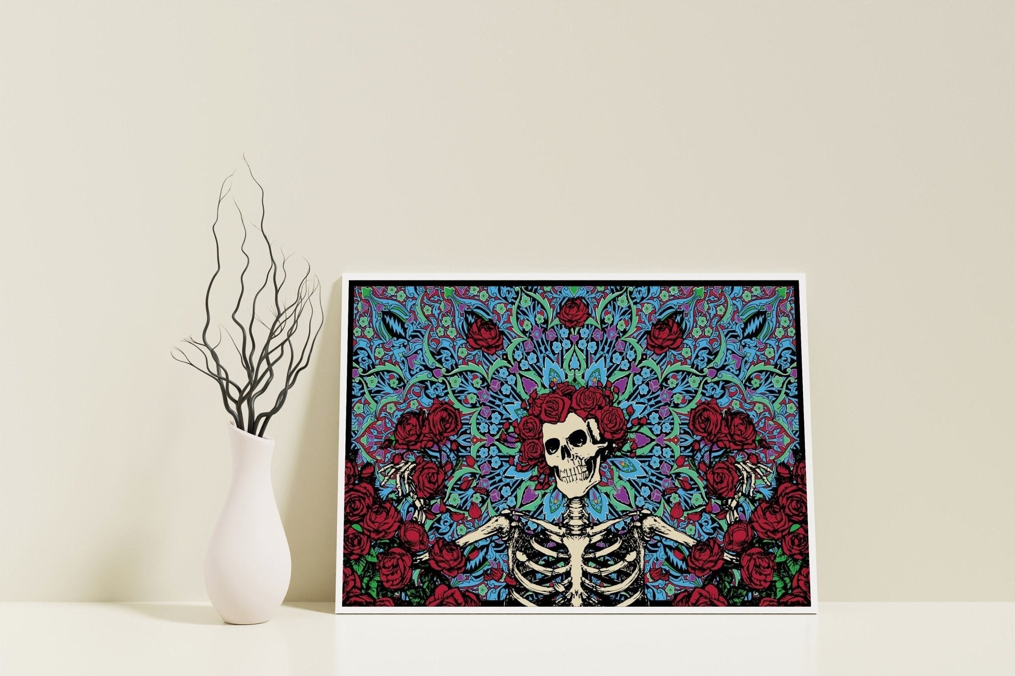 Illustrasyon Skeleton Canvas Wall Art - Canvasworkshop