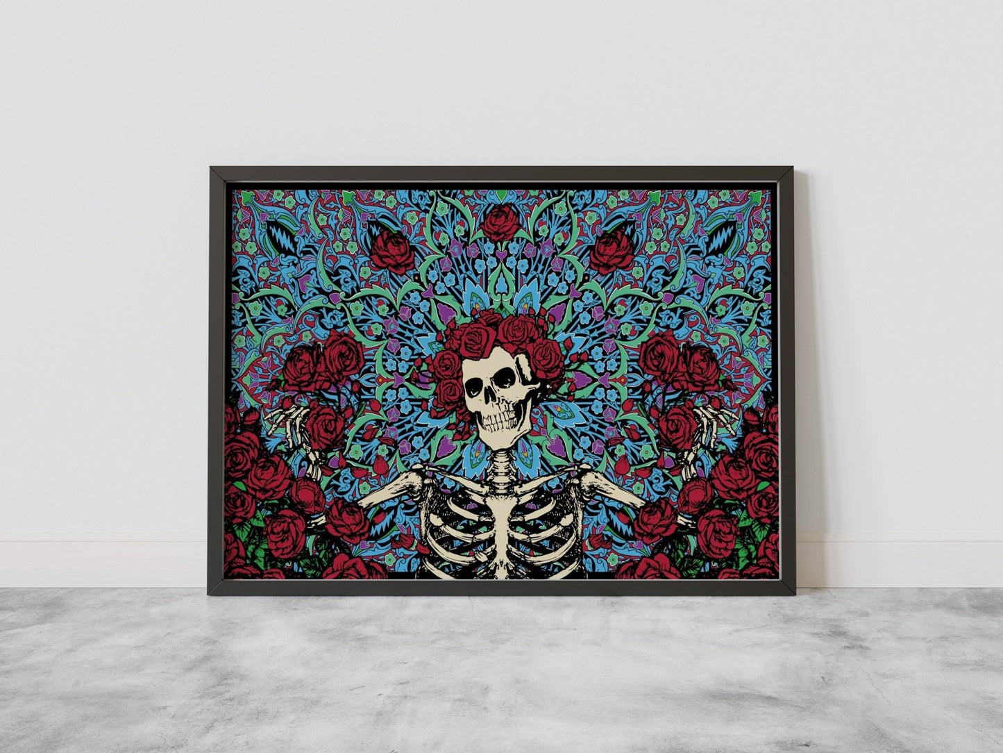 Illustrasyon Skeleton Canvas Wall Art - Canvasworkshop