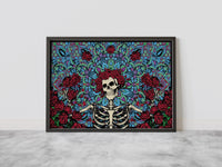 Illustrasyon Skeleton Canvas Wall Art - Canvasworkshop