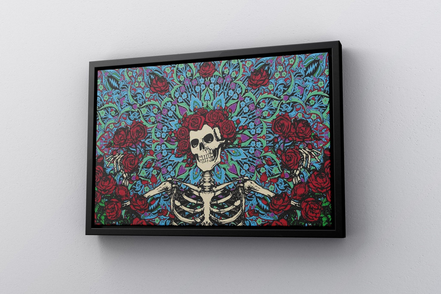 Illustrasyon Skeleton Canvas Wall Art - Canvasworkshop