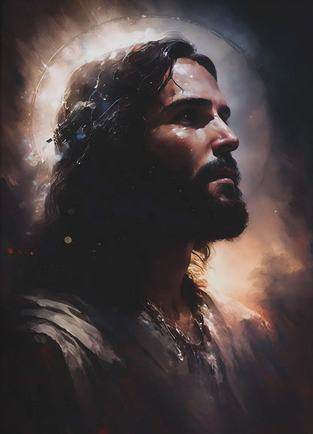 Jesus Christ Portrait Christian Wall Art