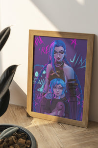 Jinx ArcaneCanvas Wall Art - Canvasworkshop