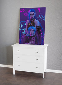 Jinx ArcaneCanvas Wall Art - Canvasworkshop