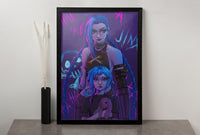 Jinx ArcaneCanvas Wall Art - Canvasworkshop