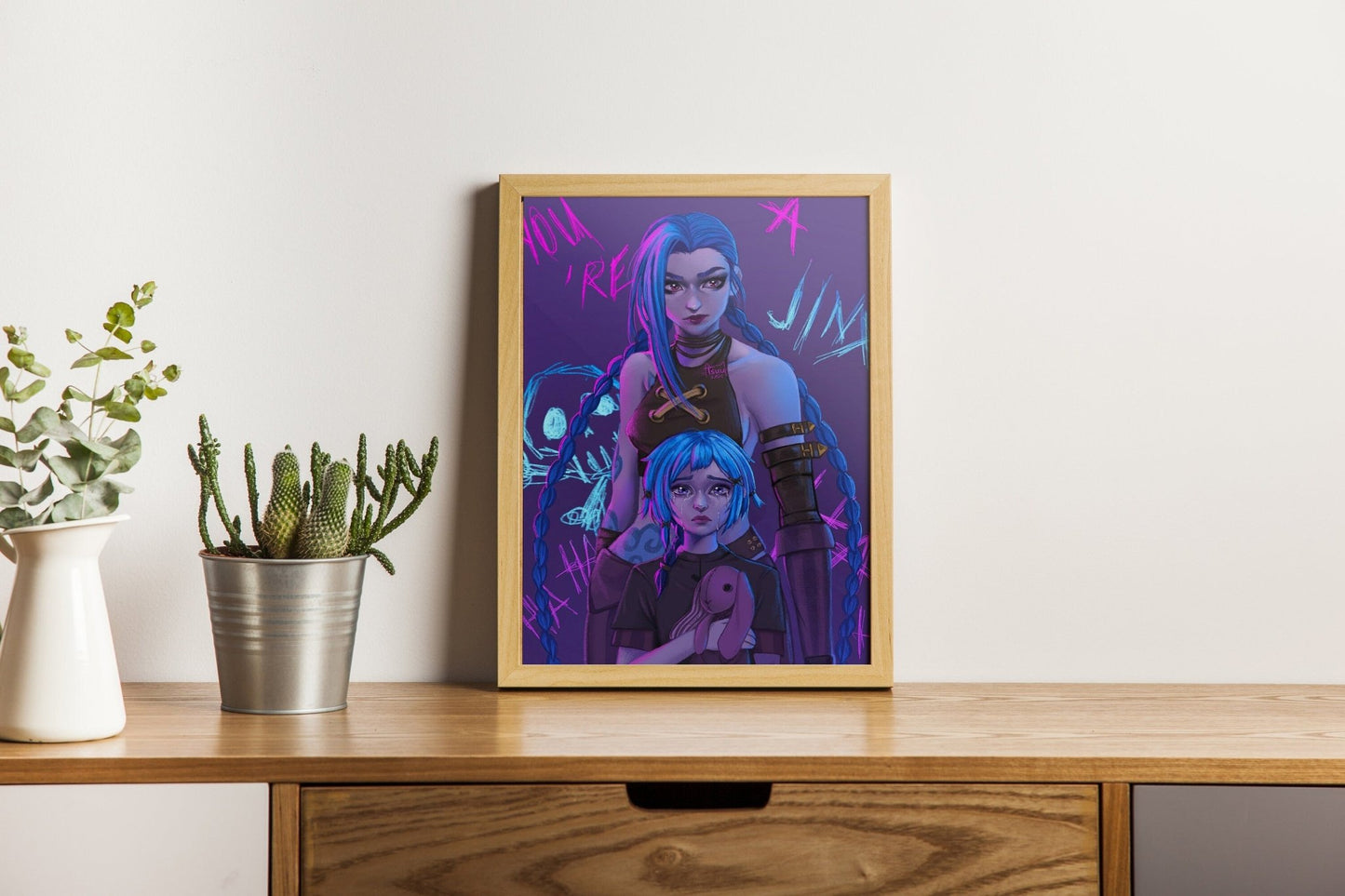 Jinx ArcaneCanvas Wall Art - Canvasworkshop