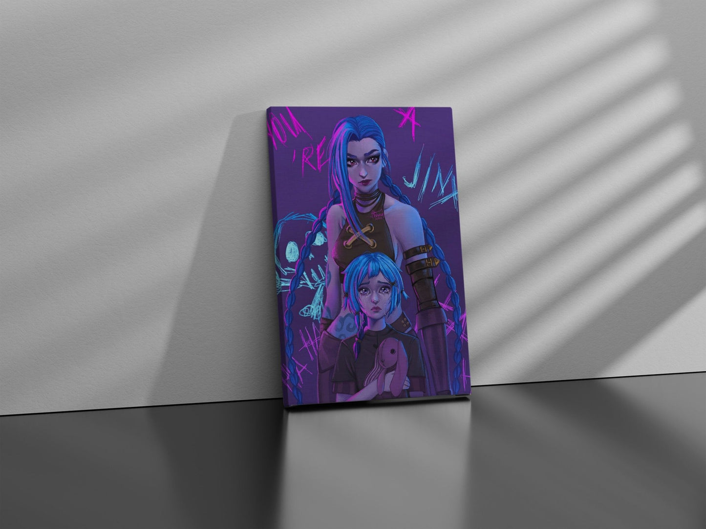 Jinx ArcaneCanvas Wall Art - Canvasworkshop