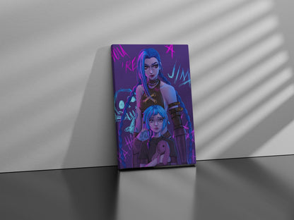 Jinx ArcaneCanvas Wall Art - Canvasworkshop