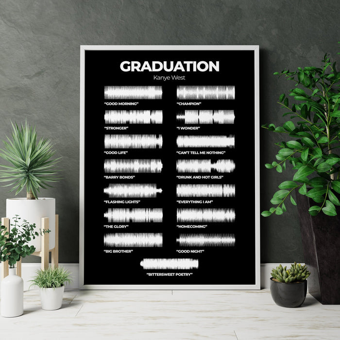 Kanye West Graduation Album Voice Leinwandbild