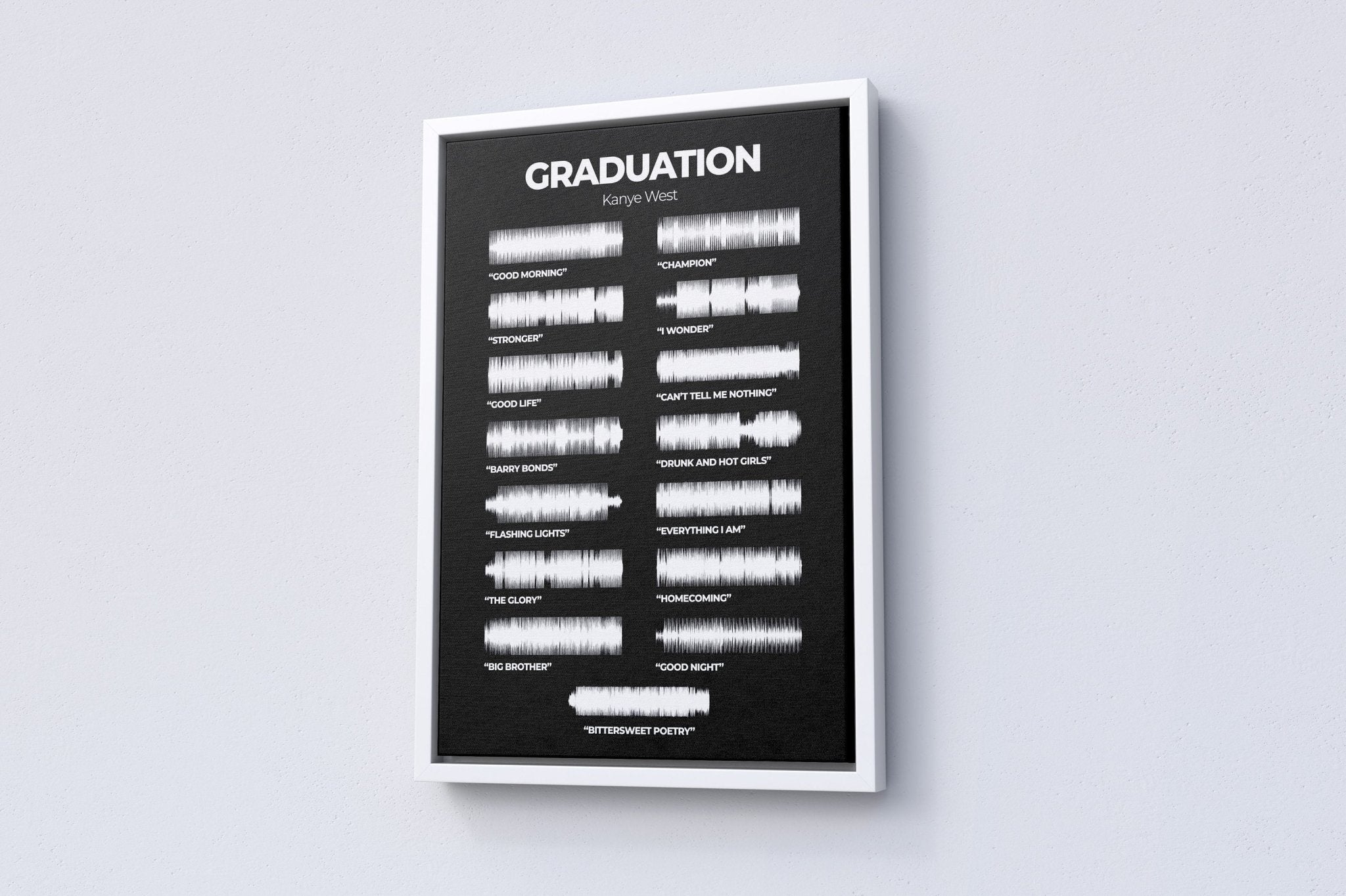 Kanye West Graduation Album Voice Canvas Print - Canvasworkshop