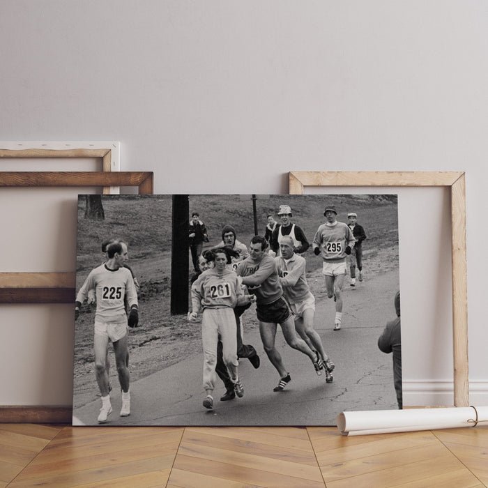 Kathrine Switzer First Woman to Officially Run Canvas Wall Art