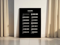 Kendrick Lamar DAMN Album Canvas Poster - Canvasworkshop
