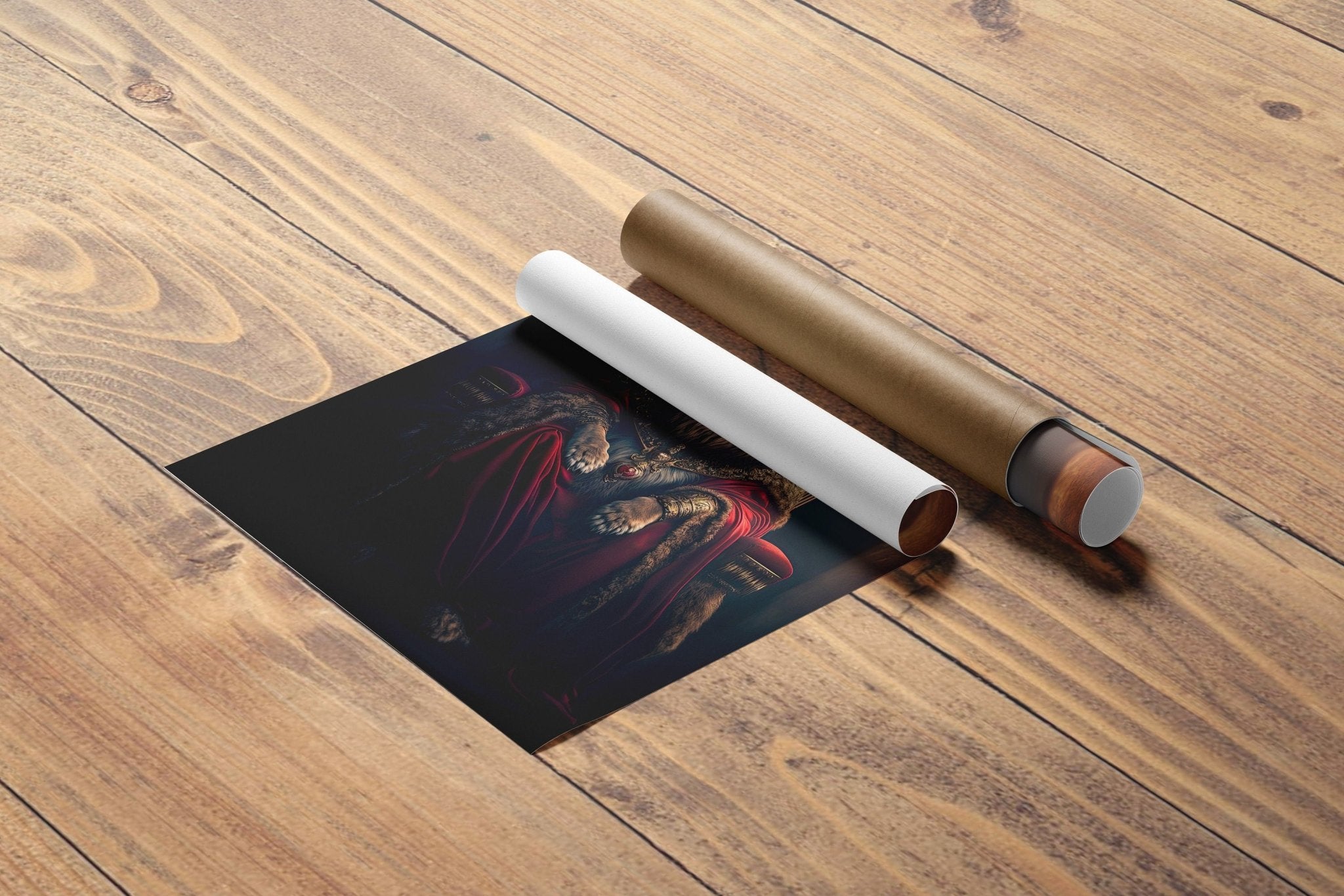 King Lion Canvas Poster - Canvasworkshop