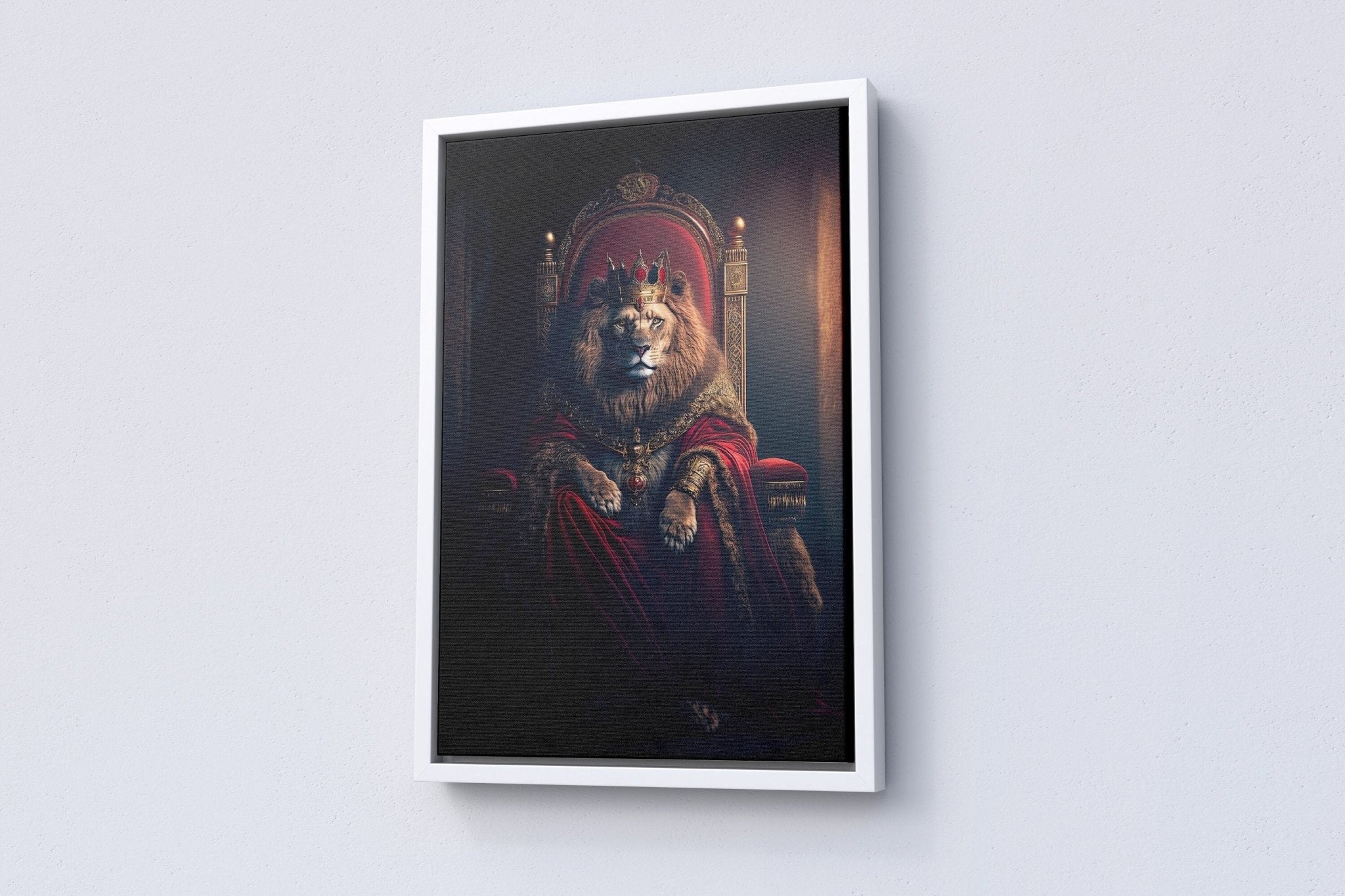 King Lion Canvas Poster - Canvasworkshop