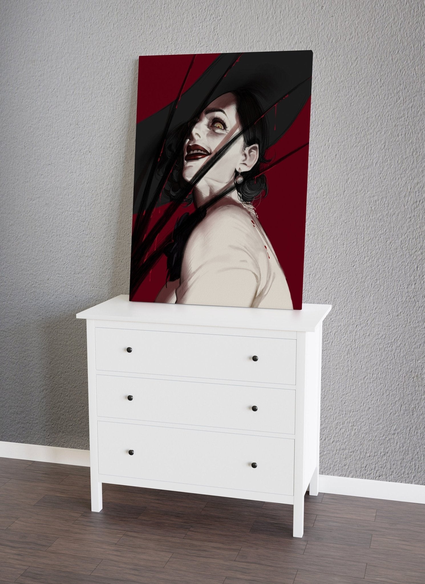 Lady Dimitrescu Resident Evil Canvas Poster - Canvasworkshop