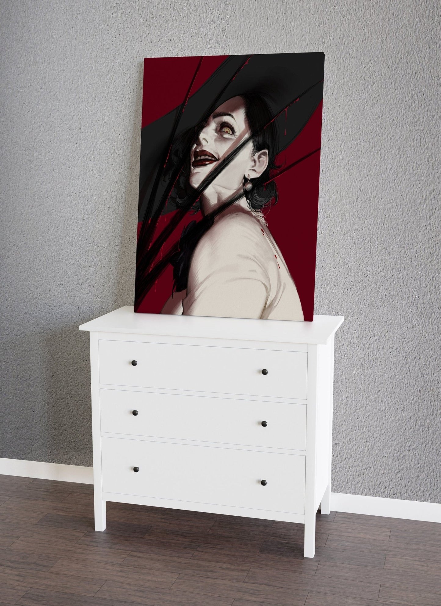 Lady Dimitrescu Resident Evil Canvas Poster - Canvasworkshop