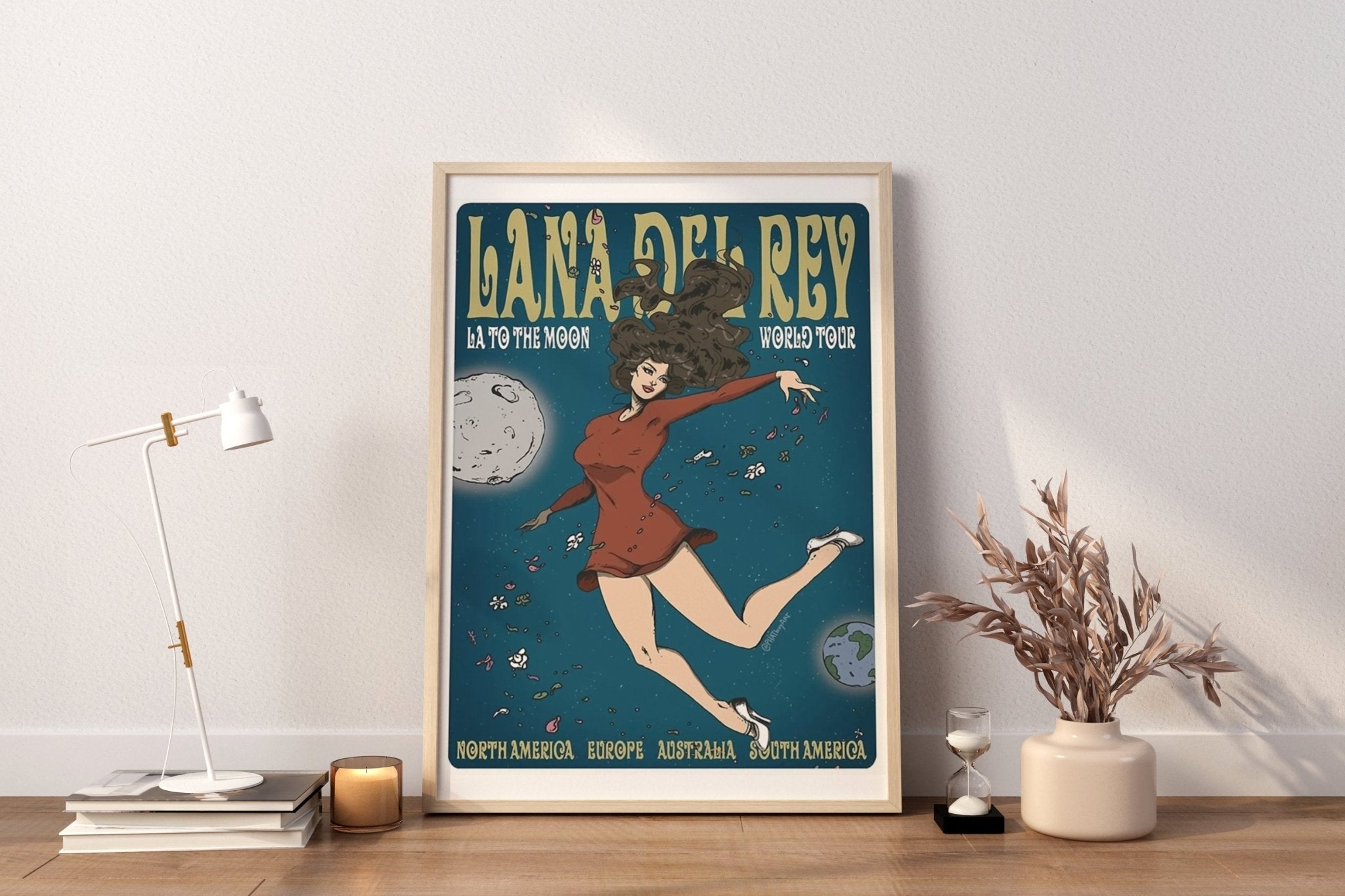 Lana del Rey La to The Moon Tour Canvas Art - Canvasworkshop