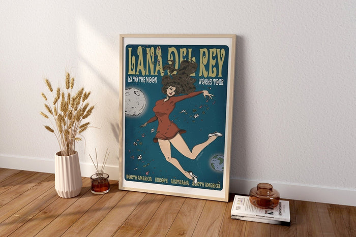 Lana del Rey La to The Moon Tour Canvas Art Canvas Poster