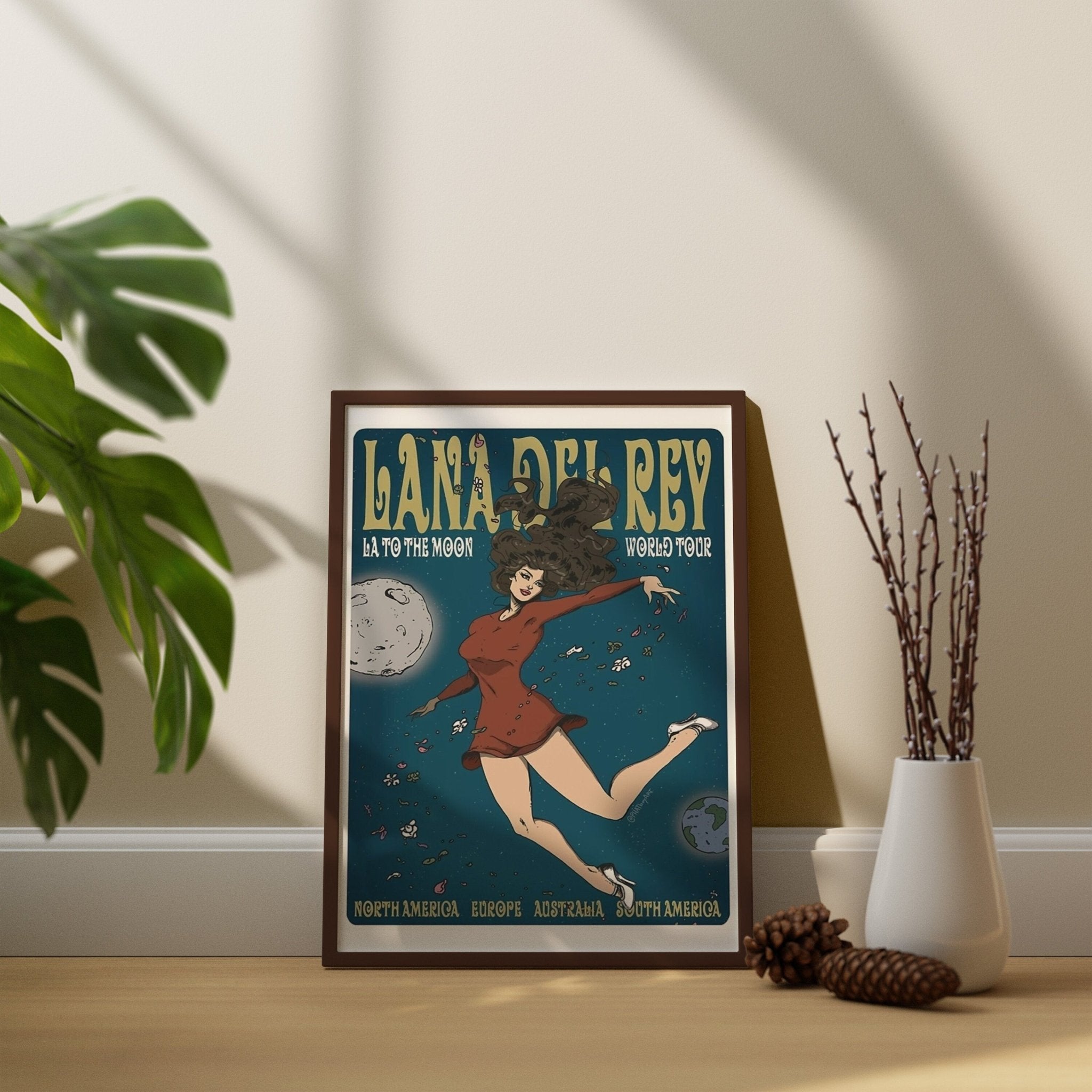 Lana del Rey La to The Moon Tour Canvas Art - Canvasworkshop