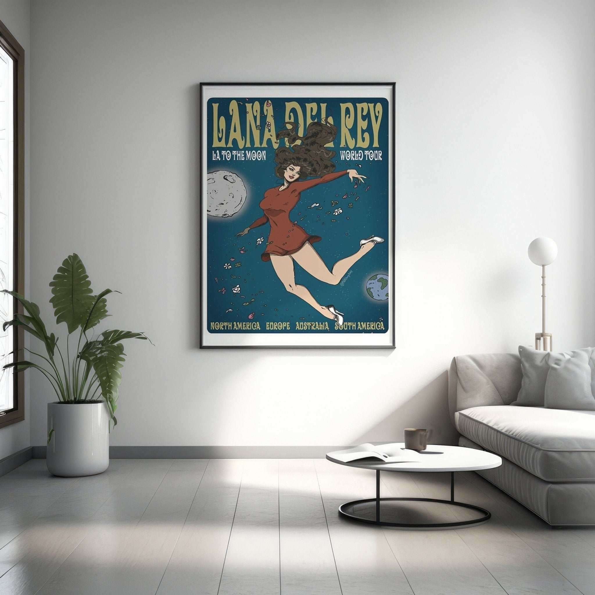 Lana del Rey La to The Moon Tour Canvas Art - Canvasworkshop